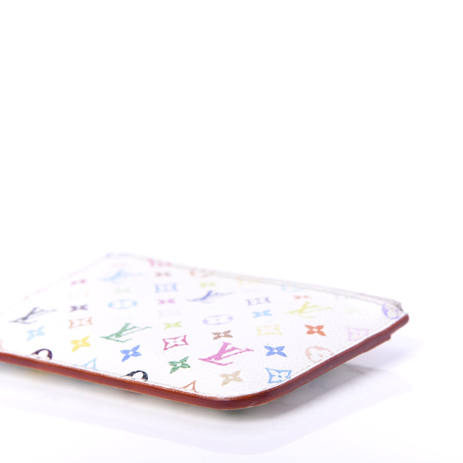 Louis Vuitton Monogram Multicolor Key Pouch White Litchi 10 of 10