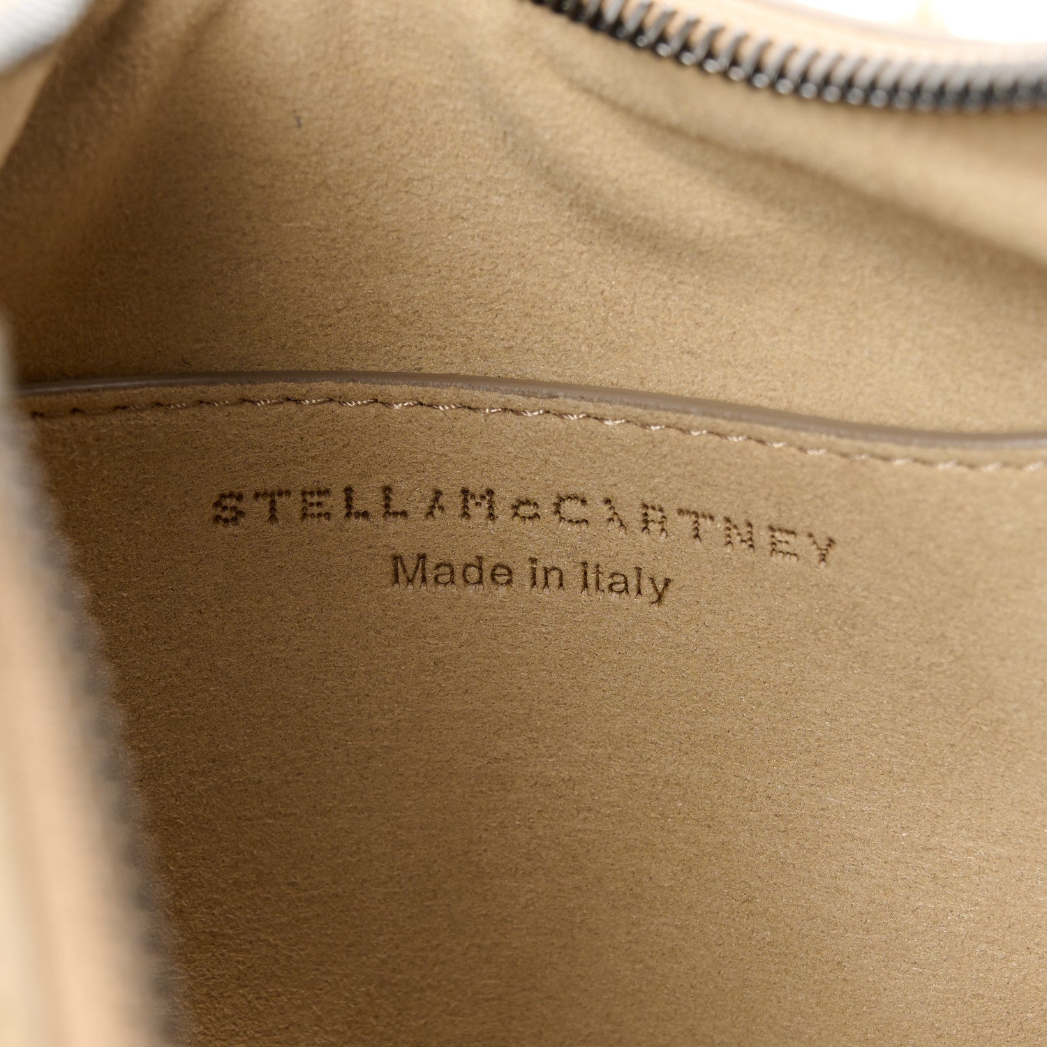 Stella McCartney STELLA MCCARTNEY Eco Fur Mini Striped Shoulder Bag Camel 6 of 10
