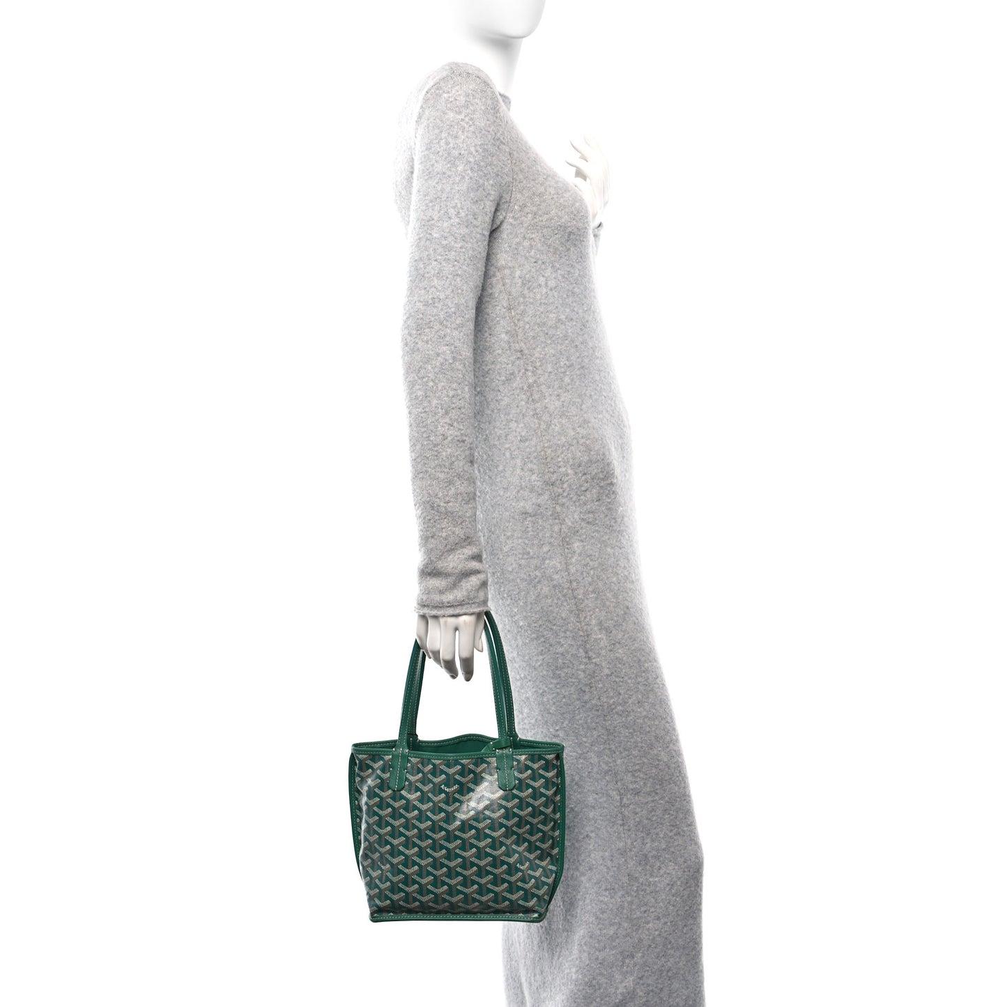 Goyardine Reversible Mini Anjou Green