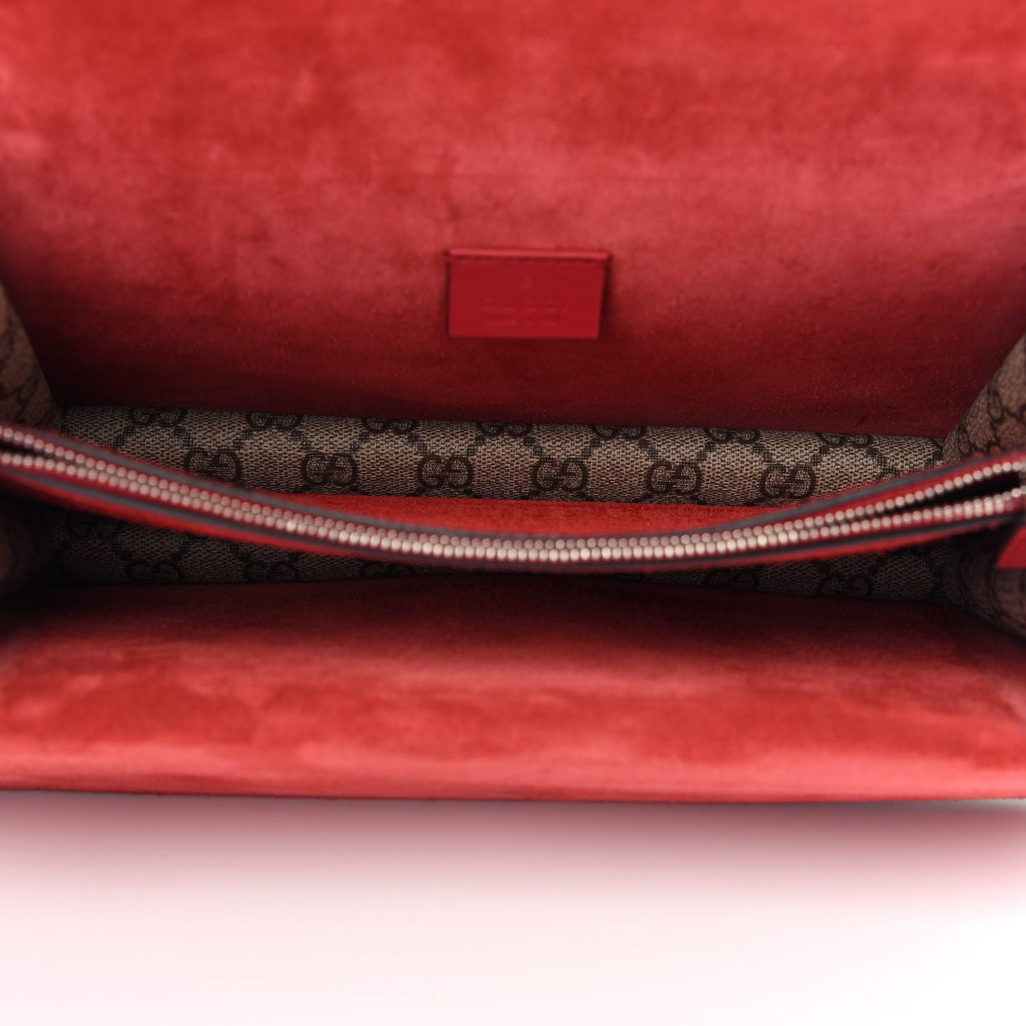 GG Supreme Monogram Small Dionysus Shoulder Bag Red