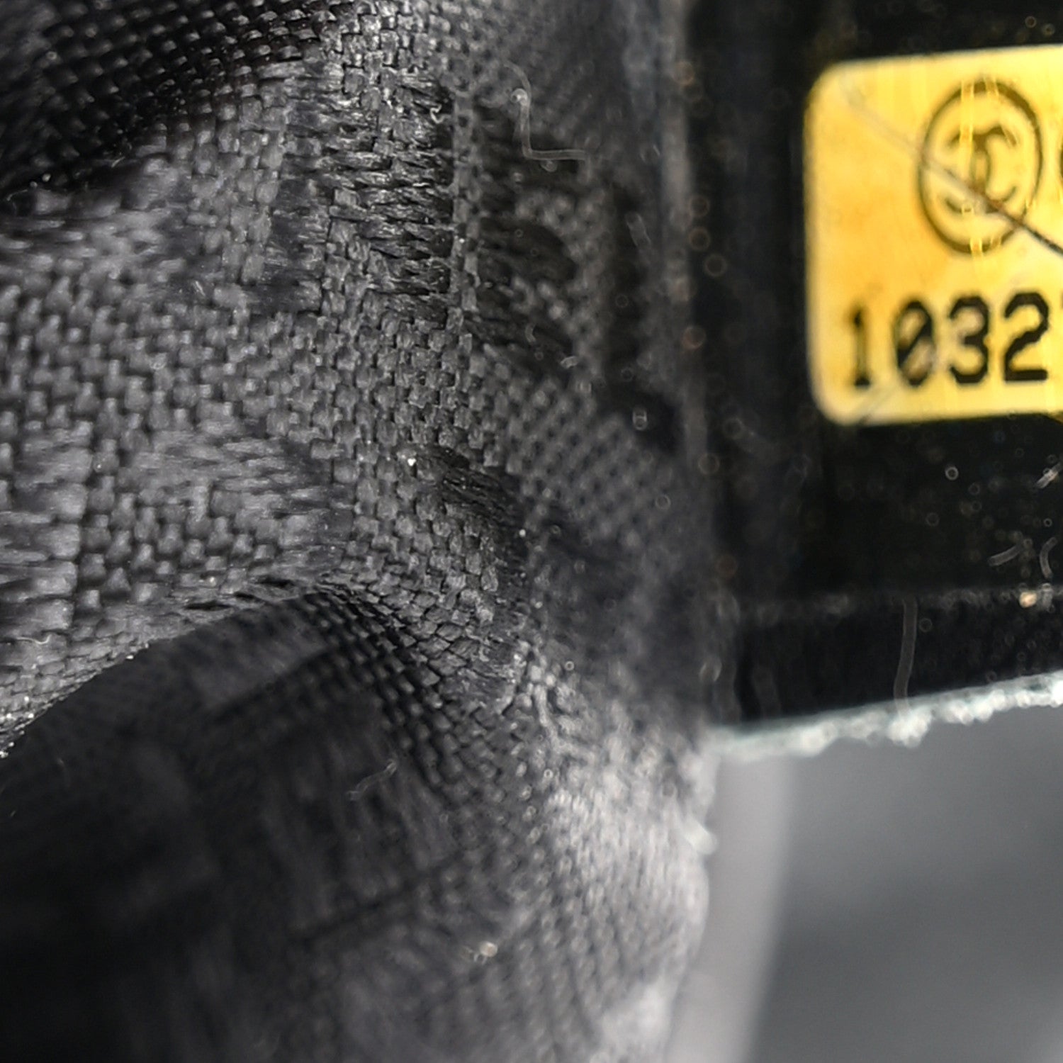 Chanel Woven Tweed CC Flap Dark Grey 7 of 10