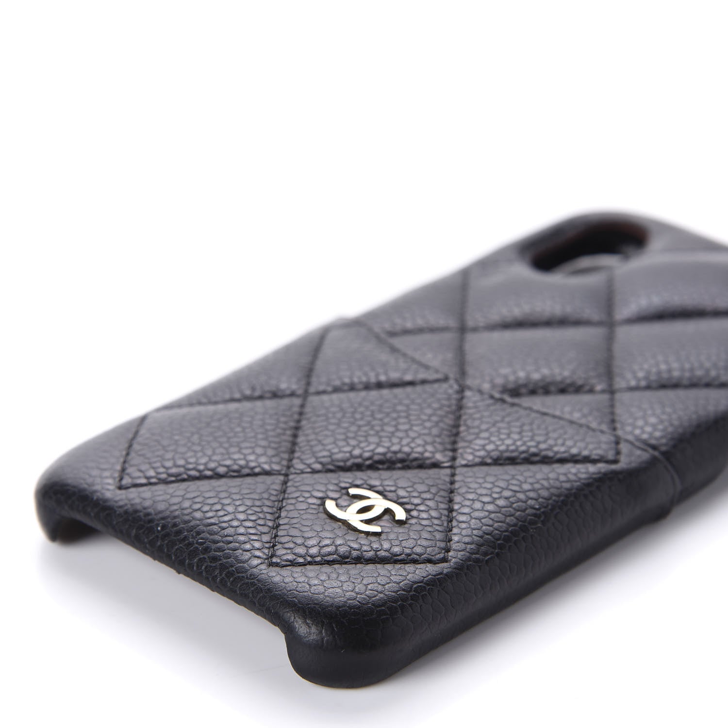 Chanel Caviar Quilted iPhone X Coco Tech Case Black 5 of 10