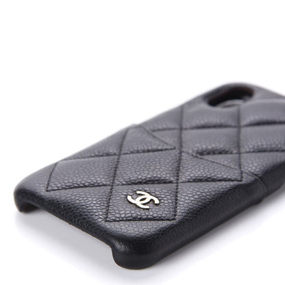 Chanel Caviar Quilted iPhone X Coco Tech Case Black 5 of 10