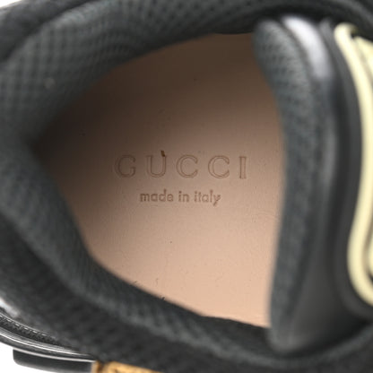 Gucci X SEGA Mesh Suede Calfskin Removable Crystals Womens Flashtrek Sneakers 37.5 Black Silver 7 of 9