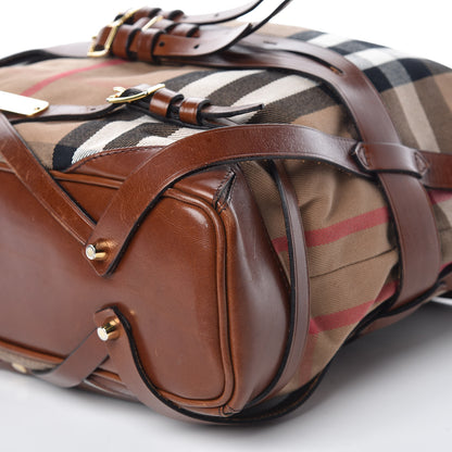 Burberry House Check Bridle Calfskin Medium Gosford Hobo Dark Tan 11 of 20