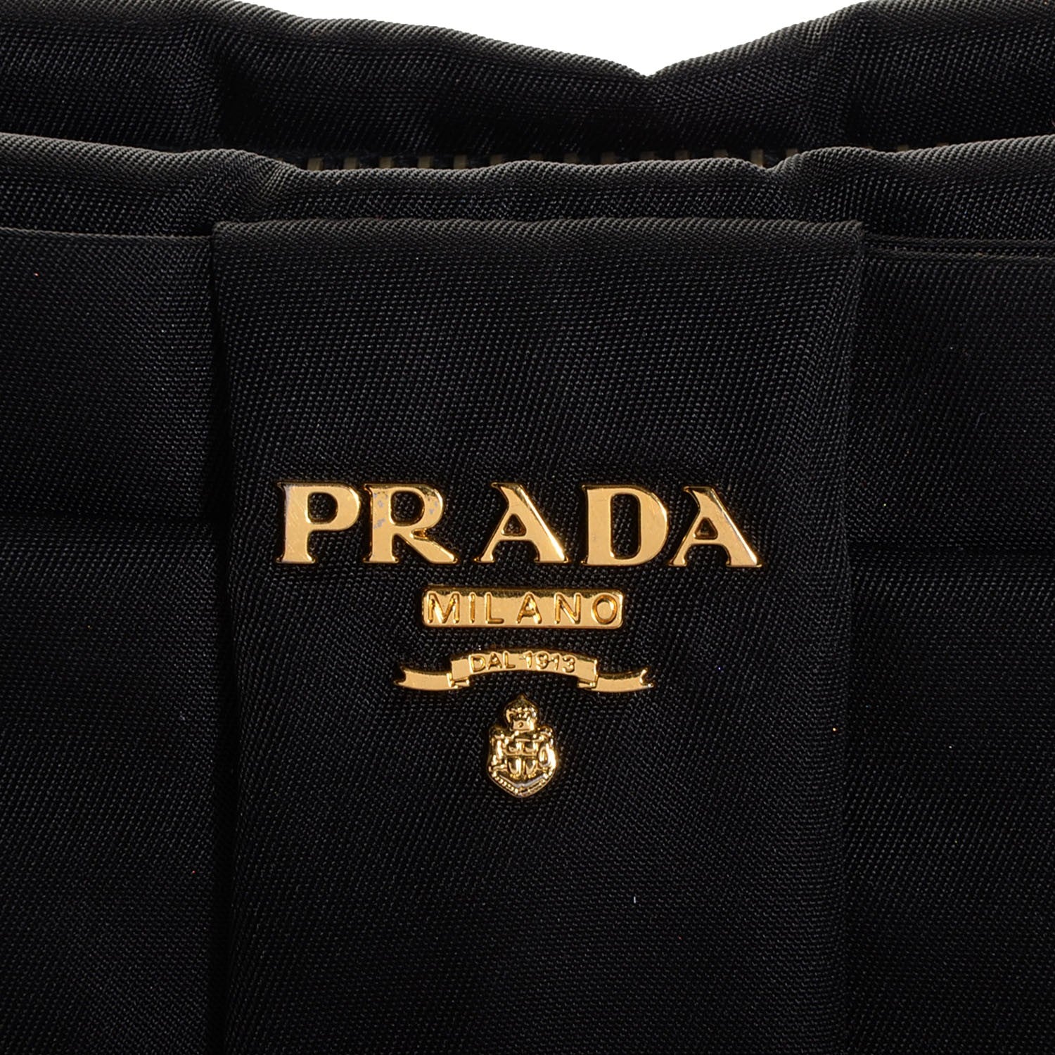 Prada Tessuto Nylon Bow Wristlet Nero Black 8 of 8