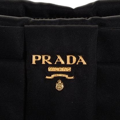 Prada Tessuto Nylon Bow Wristlet Nero Black 8 of 8