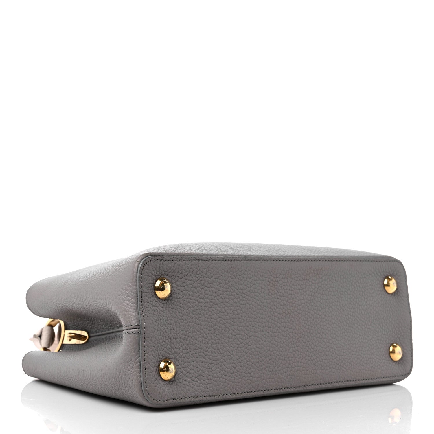 Louis Vuitton Taurillon Capucines MM Steeple Gray 4 of 13