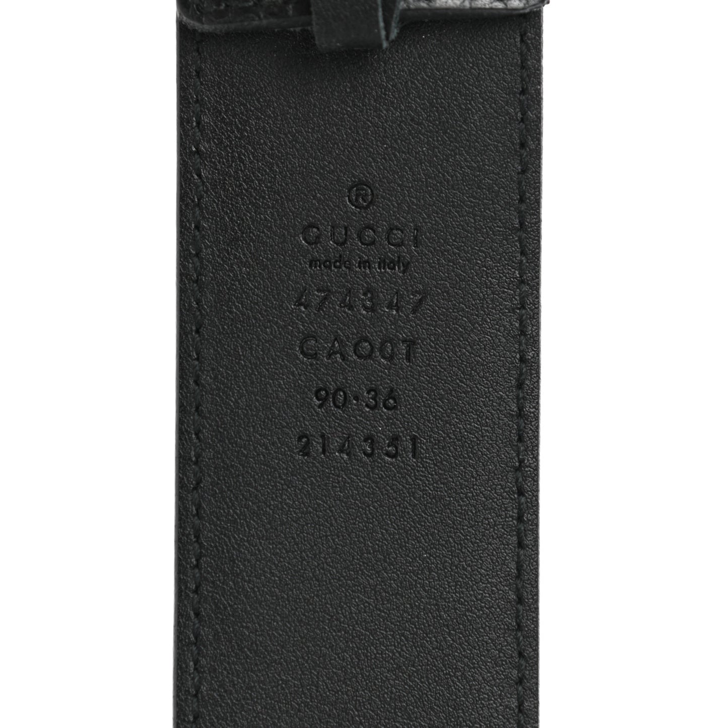 Dollar Calfskin Interlocking G Belt 90 36 Dark Brown