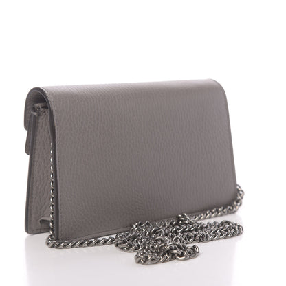 Gucci Dollar Calfskin Crystal Super Mini Dionysus Shoulder Bag Dusty Grey Black Diamond 3 of 10