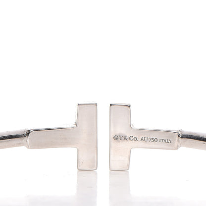 Tiffany 18K White Gold T Wire Bracelet 4 of 7