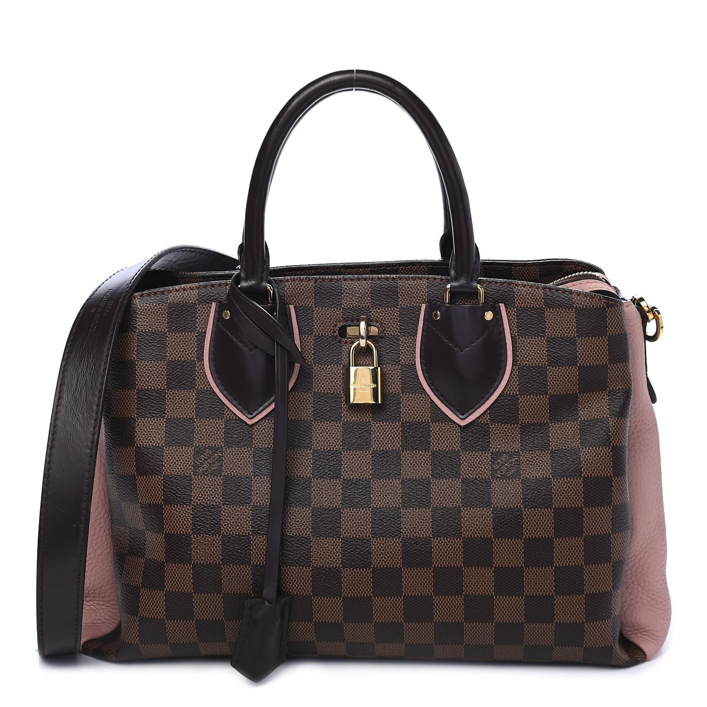 Cuir Taurillon Damier Ebene Normandy Magnolia