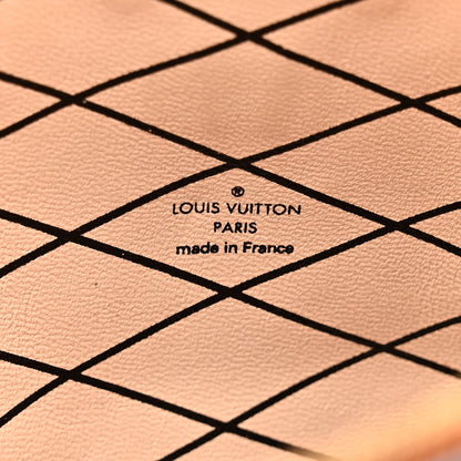 Louis Vuitton Denim Calfskin Malletage Trunk Clutch Light Blue 5 of 12