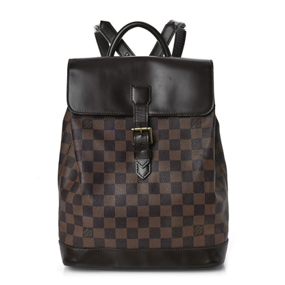 Louis Vuitton Damier Ebene Soho Backpack 1 of 8