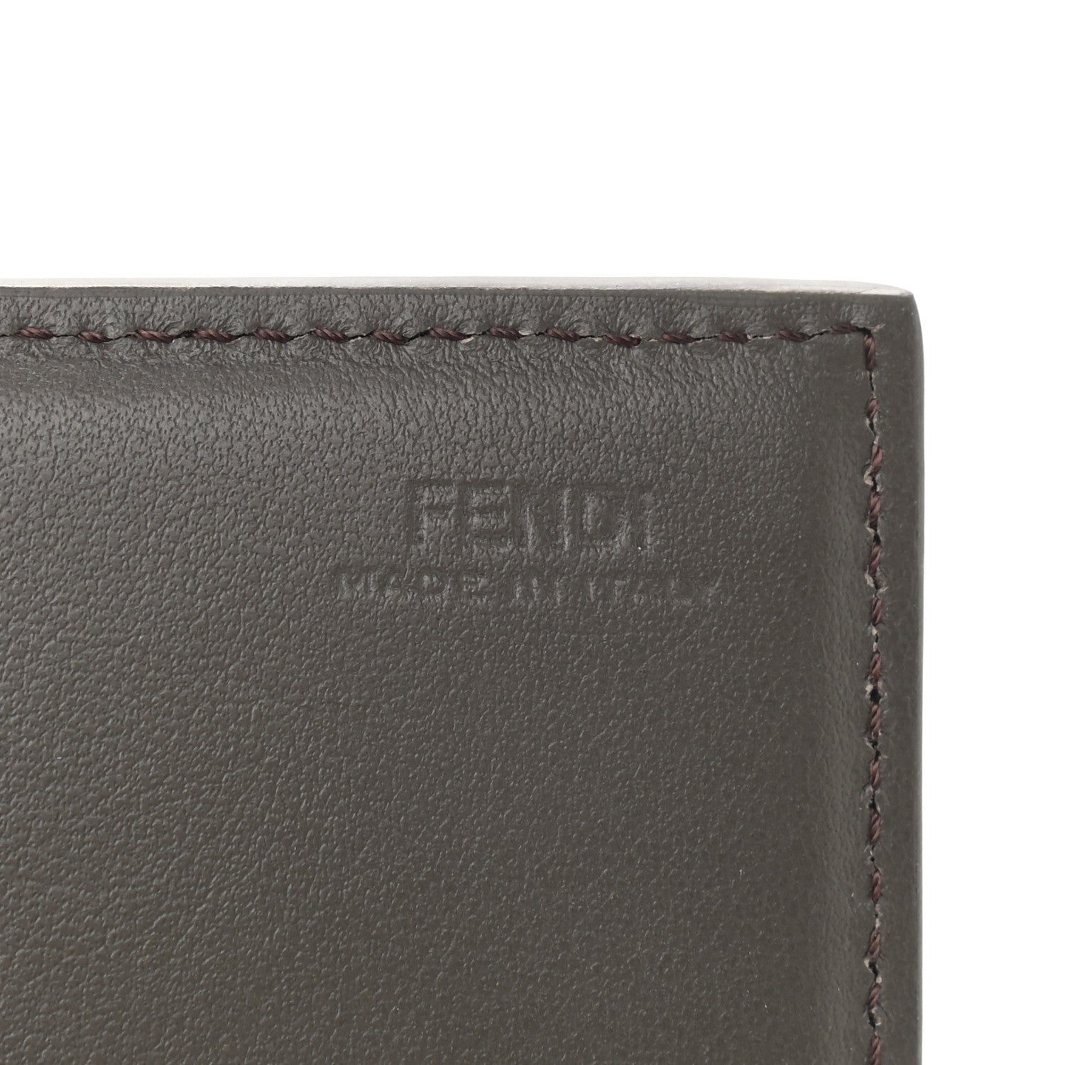 Fendi Vitello Century Lucido Hypnoteyes Studded Continental Wallet On Chain Carbone White Multicolor 5 of 8