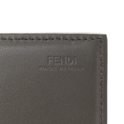 Fendi Vitello Century Lucido Hypnoteyes Studded Continental Wallet On Chain Carbone White Multicolor 5 of 8