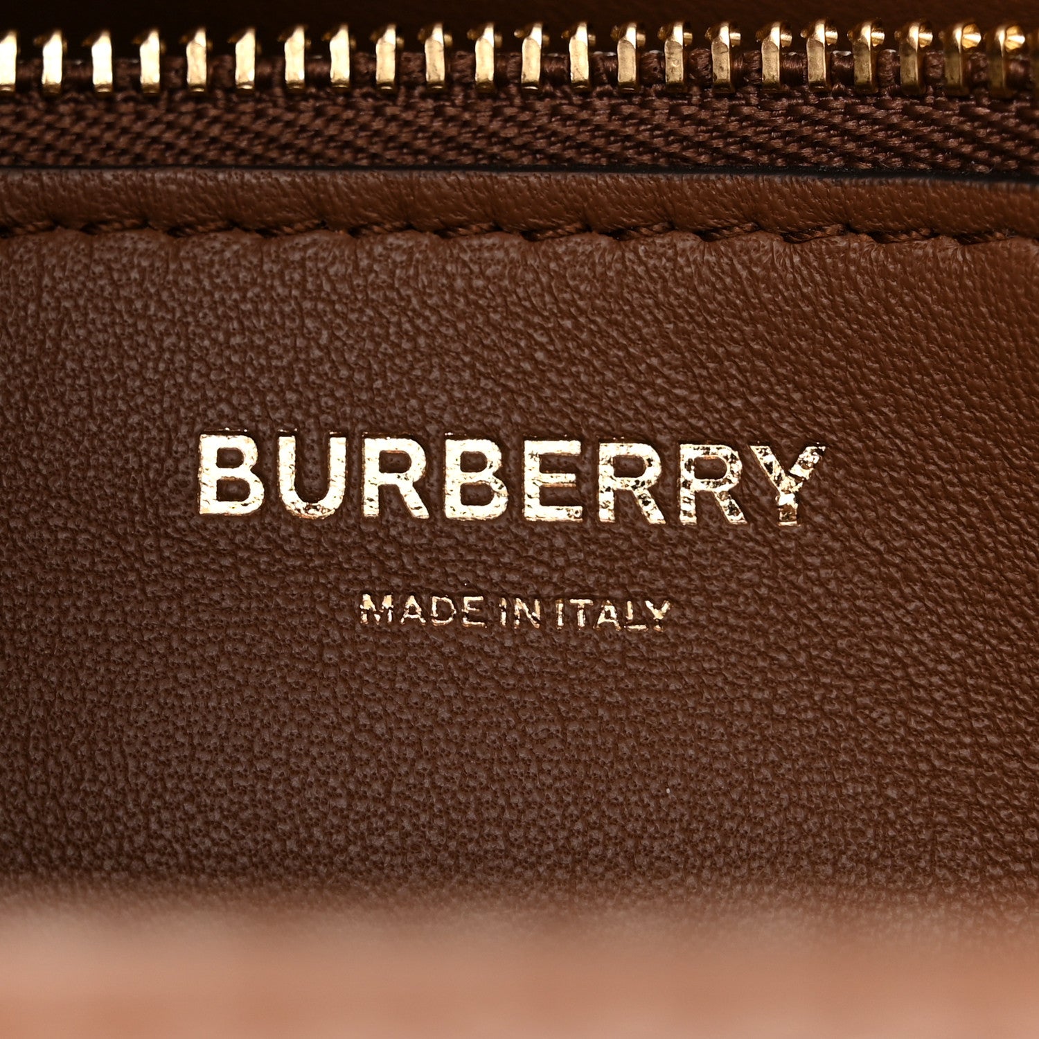 Burberry Canvas Smooth Calfskin Two Tone Mini Pocket Bag Natural Malt Brown 6 of 10