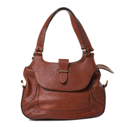 Chloe Calfskin Georgia Shoulder Bag Brown 1 of 4