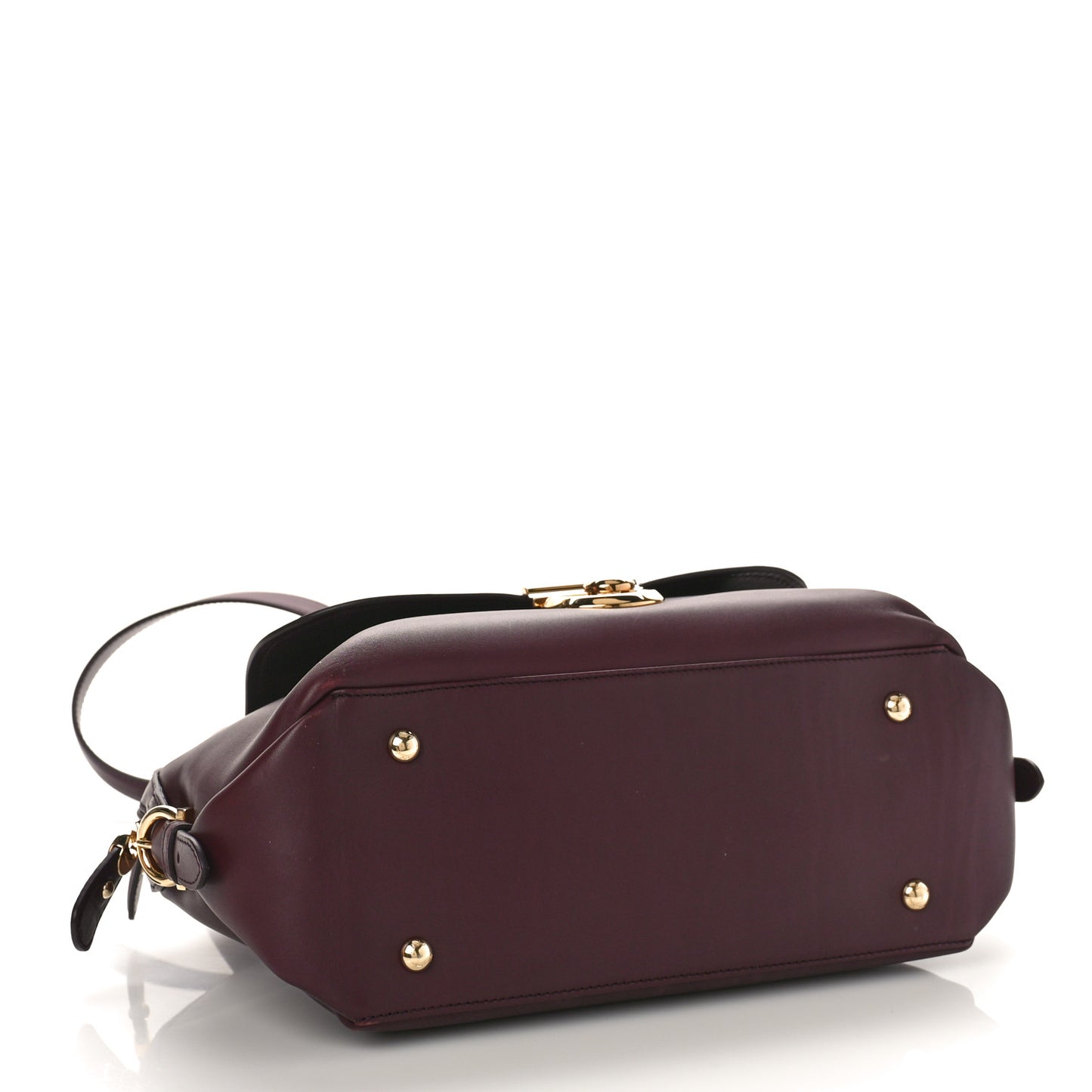 Calfskin Fiamma Bag Rouge Black