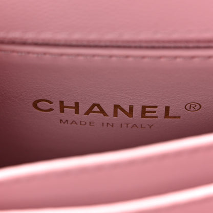 Chanel Caviar Quilted Mini Coco Handle Flap Light Pink 6 of 10