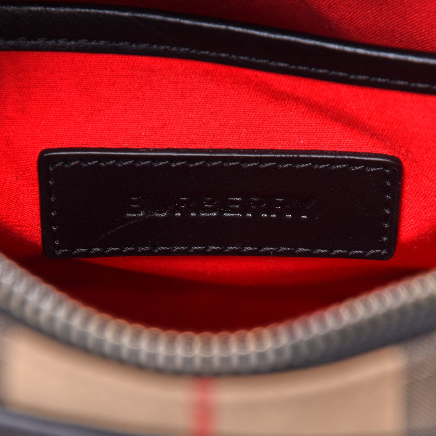 Burberry Canvas Calfskin Vintage Check Freddie Crossbody Bag Archive Beige 7 of 12