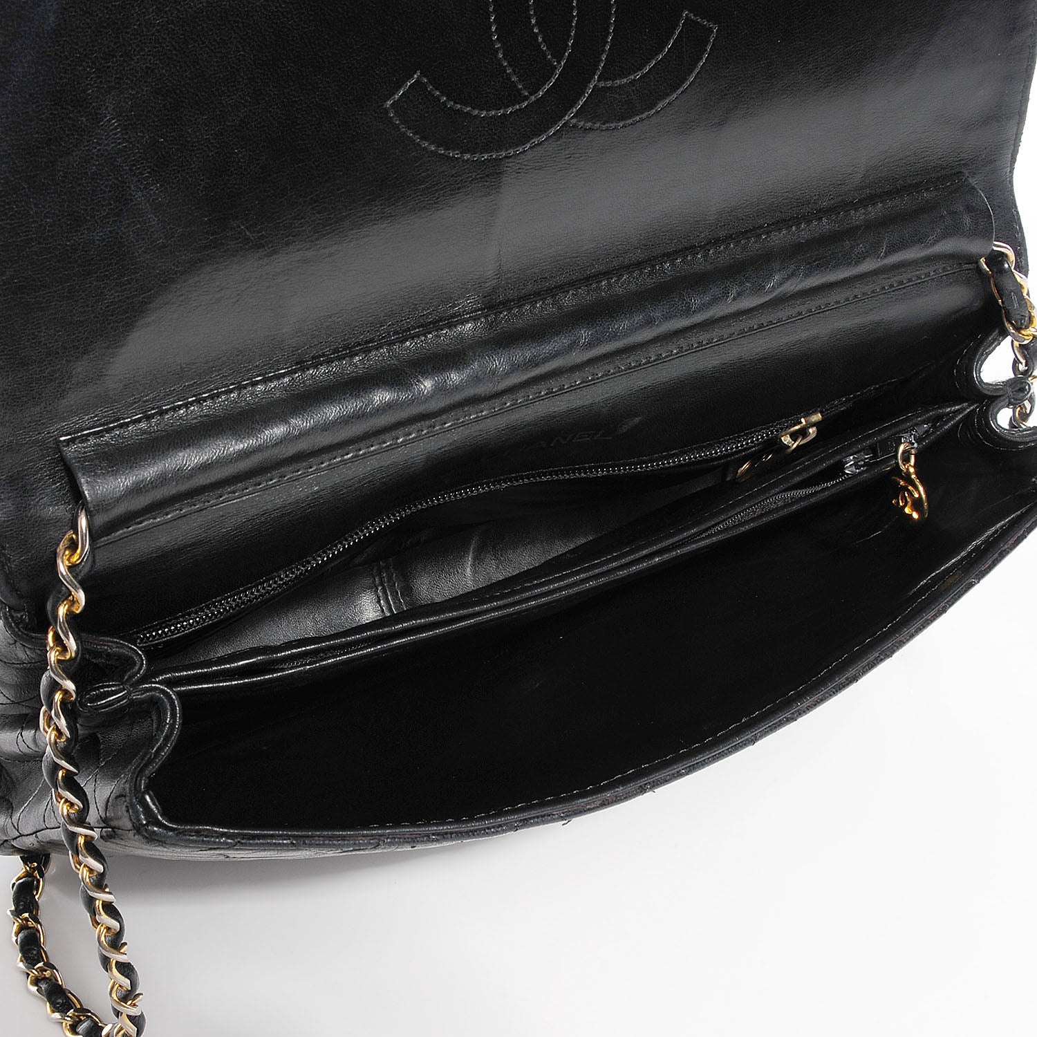 Chanel Lambskin Jumbo Single Flap Black 5 of 8
