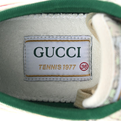Gucci X LIBERTY OF LONDON Canvas Web Tracy Print Womens 1977 Tennis Sneakers 36 Mint Peach Mystic White 7 of 9