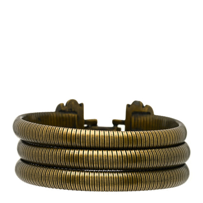 Christian Dior Metal Logo Bracelet Gold 2 of 3