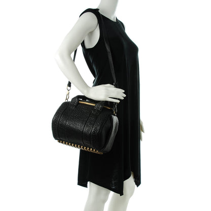 Alexander Wang Pebbled Lambskin Rockie Black Antique Brass Hardware 2 of 8