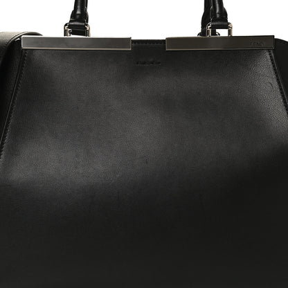 Fendi Vitello Dolce Shiny Nappa Petite 3Jours Tote Black 8 of 12