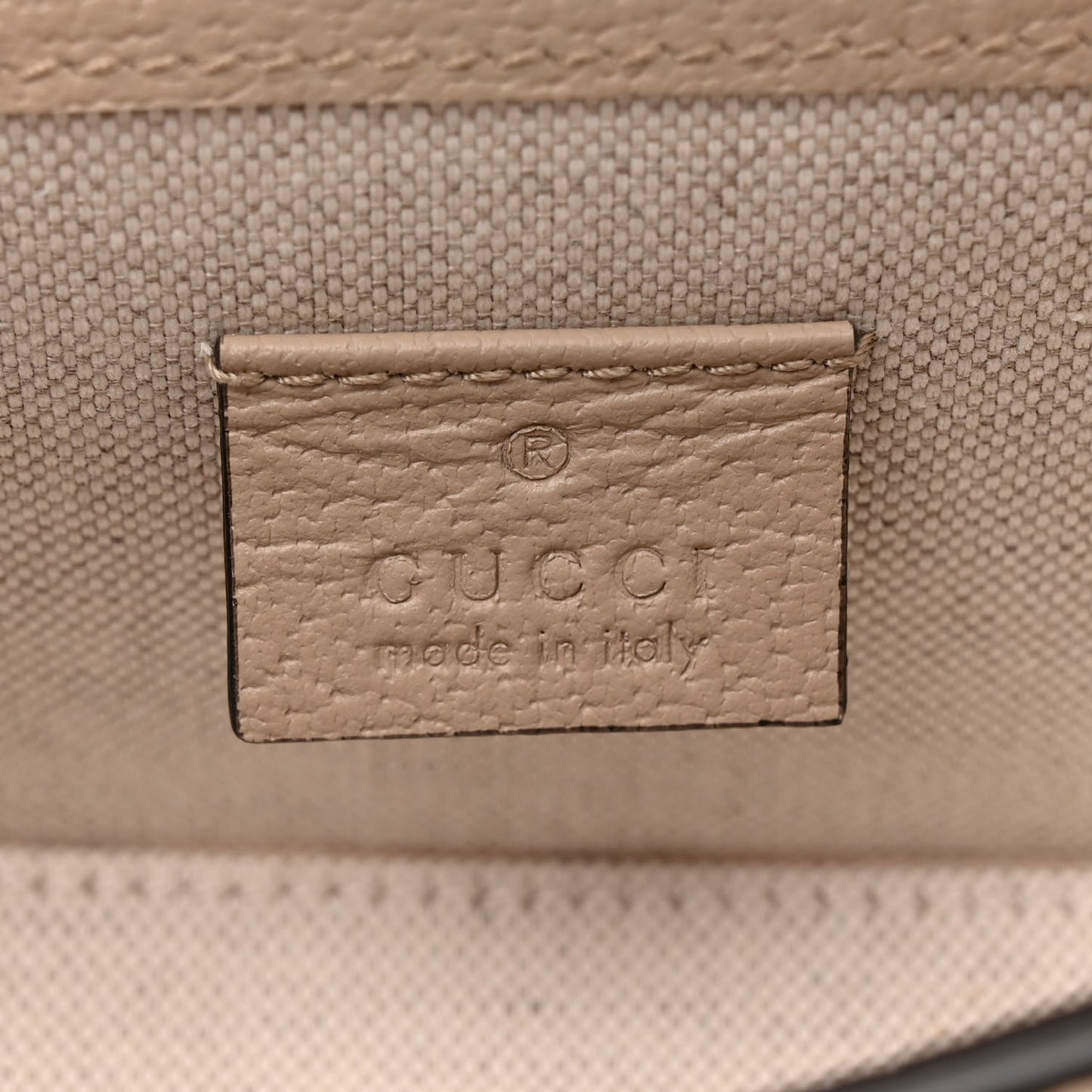 GG Supreme Monogram Textured Dollar Calfskin Mini Horsebit 1955 Shoulder Bag Beige Mystic White Oatmeal