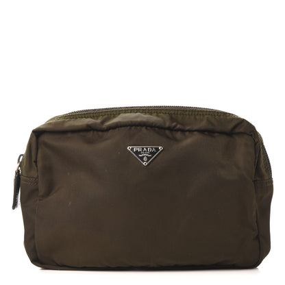 Prada Nylon Vela Cosmetic Pouch Tundra 1 of 9