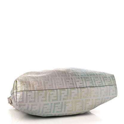 Fendi Metallic Calfskin FF Embossed Chef Hobo Multicolor 4 of 9
