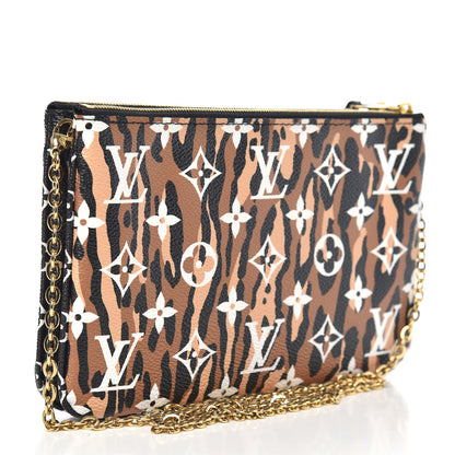 Louis Vuitton Monogram Giant Jungle Pochette Double Zip Black 3 of 10