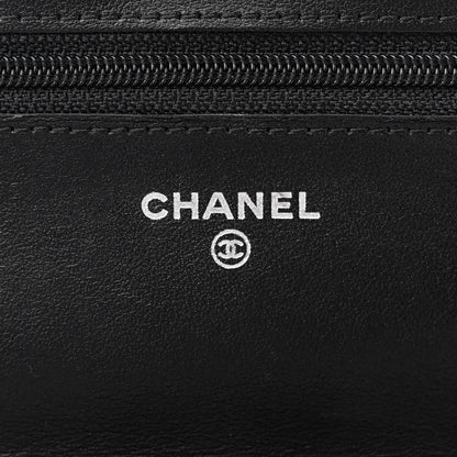 Chanel Patent Calfskin Quilted Reissue Wallet On Chain WOC Black 6 of 15
