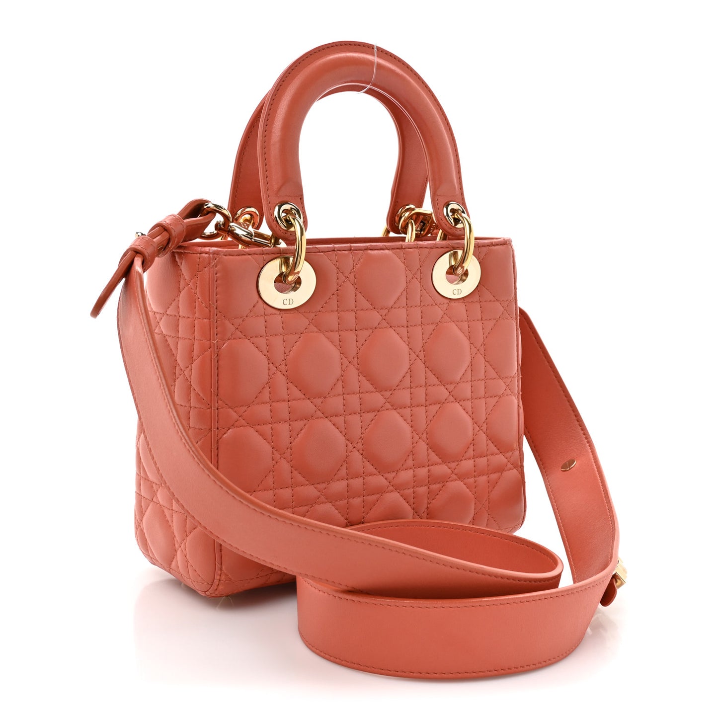Lambskin Cannage Small My ABCDior Lady Dior Pink Honey