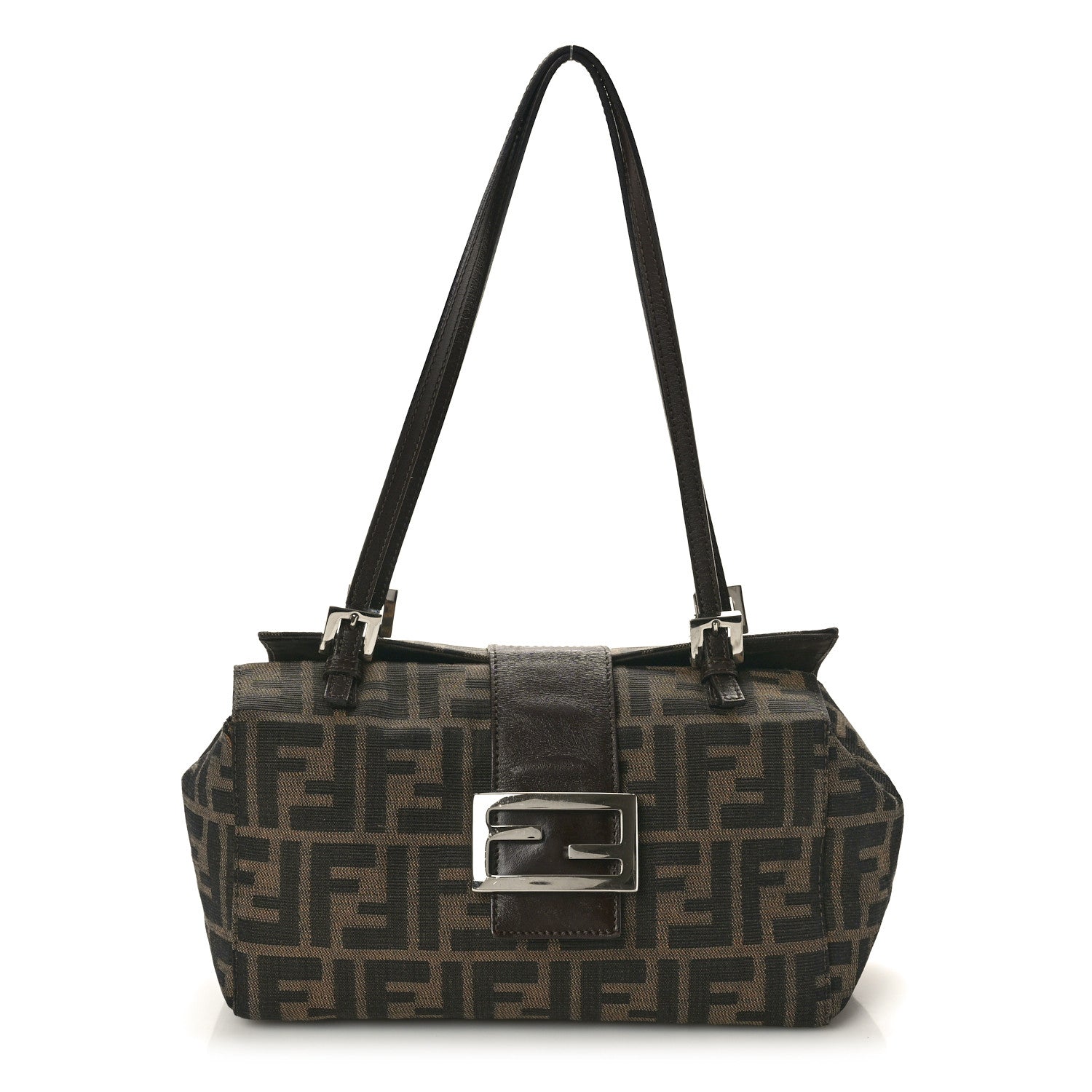 Fendi Zucca Shoulder Bag Tobacco 1 of 9