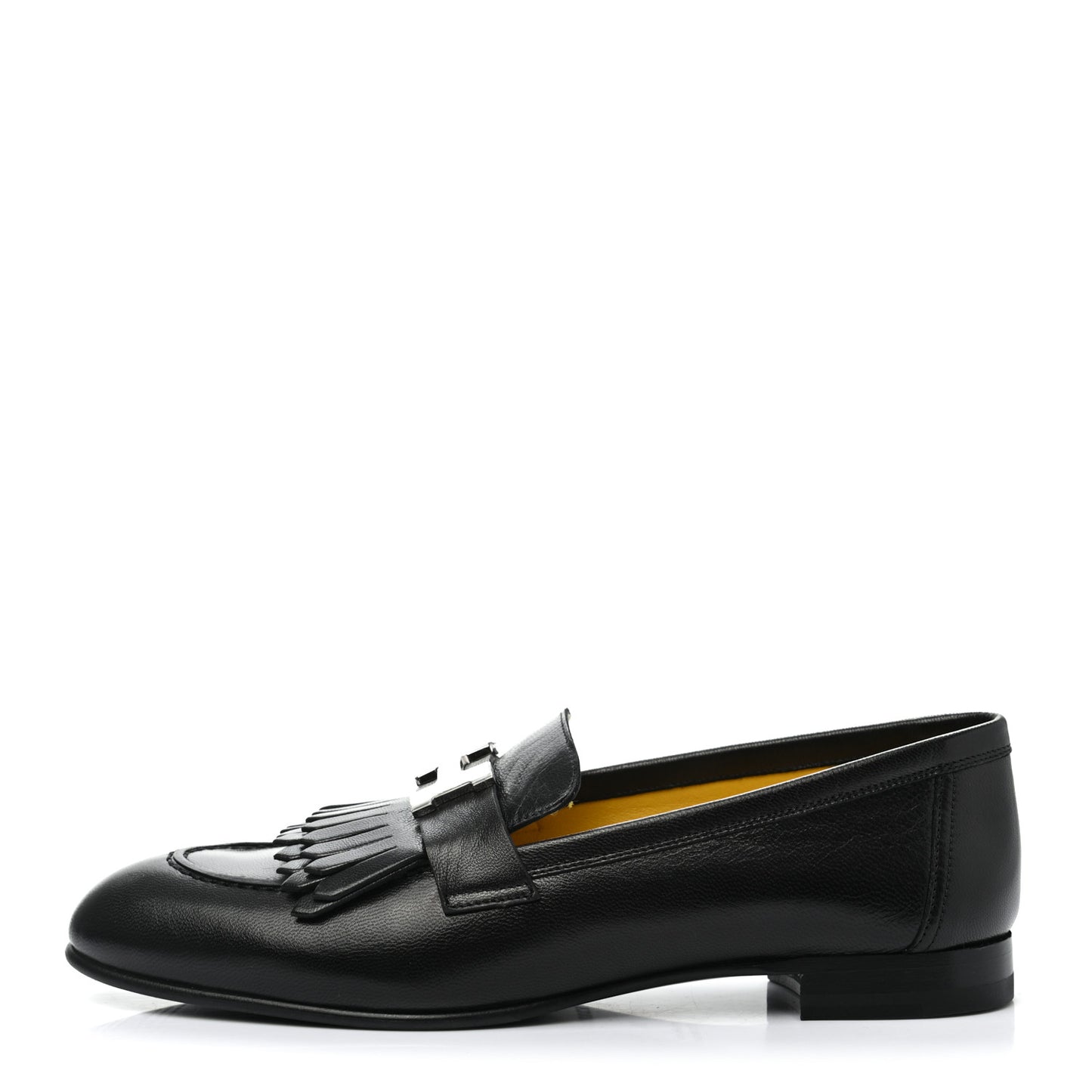 Goatskin Womens Royal Loafers 38 Black