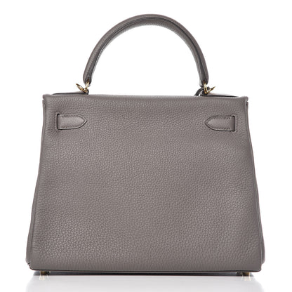 Hermes Togo Kelly Retourne 28 Etain 5 of 38