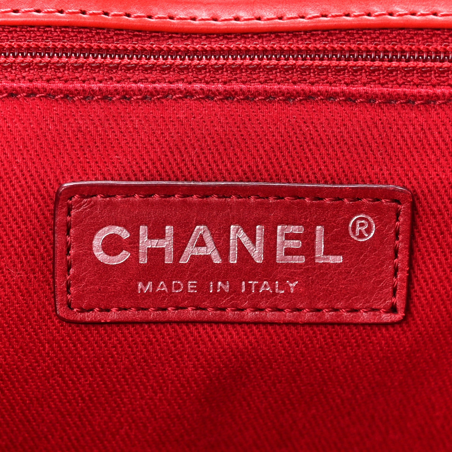 Chanel Grained Calfskin Medium Natural Beauty Flap Red 6 of 12