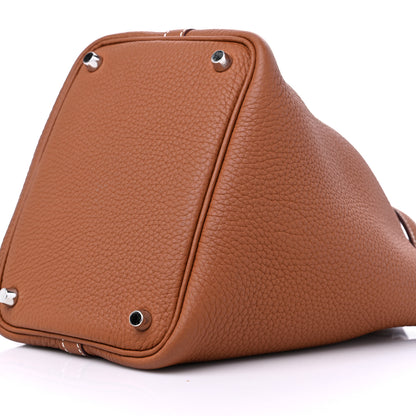 Hermes Taurillon Clemence Picotin Lock 18 PM Gold 8 of 8