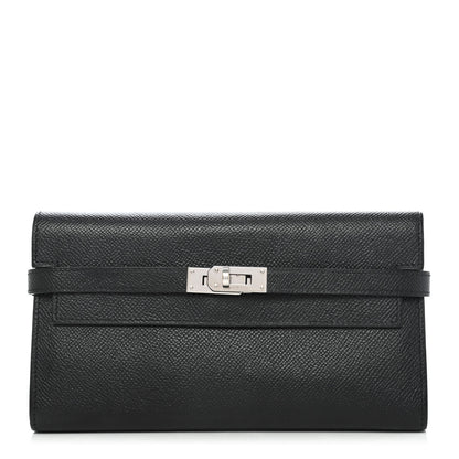 Hermes Epsom Kelly Longue Wallet Black 1 of 4