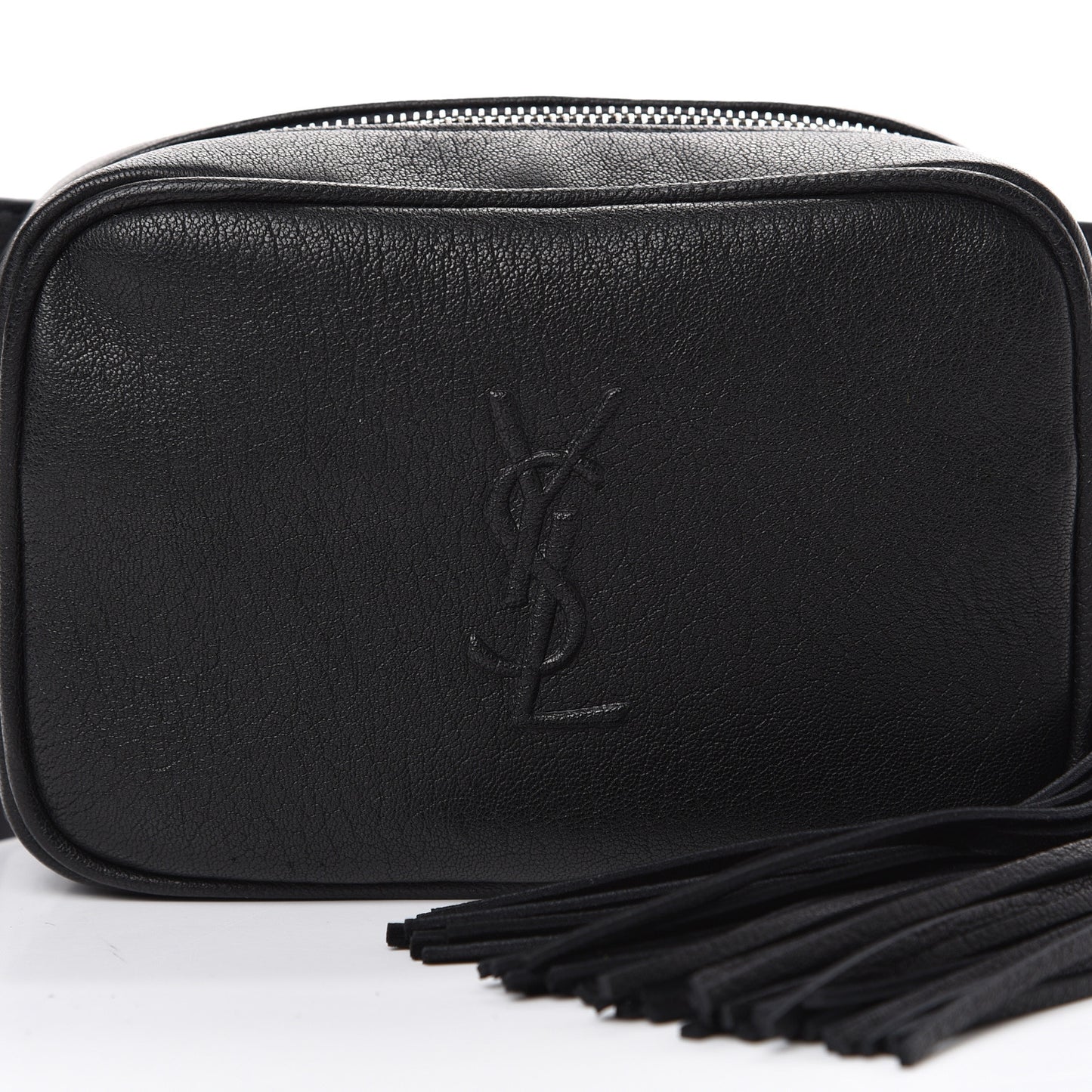 Lambskin Monogram Lou Belt Bag Black