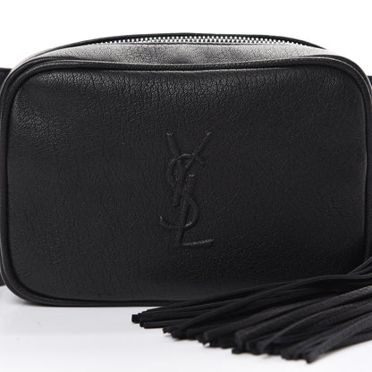 Saint Laurent Lambskin Monogram Lou Belt Bag Black 7 of 9