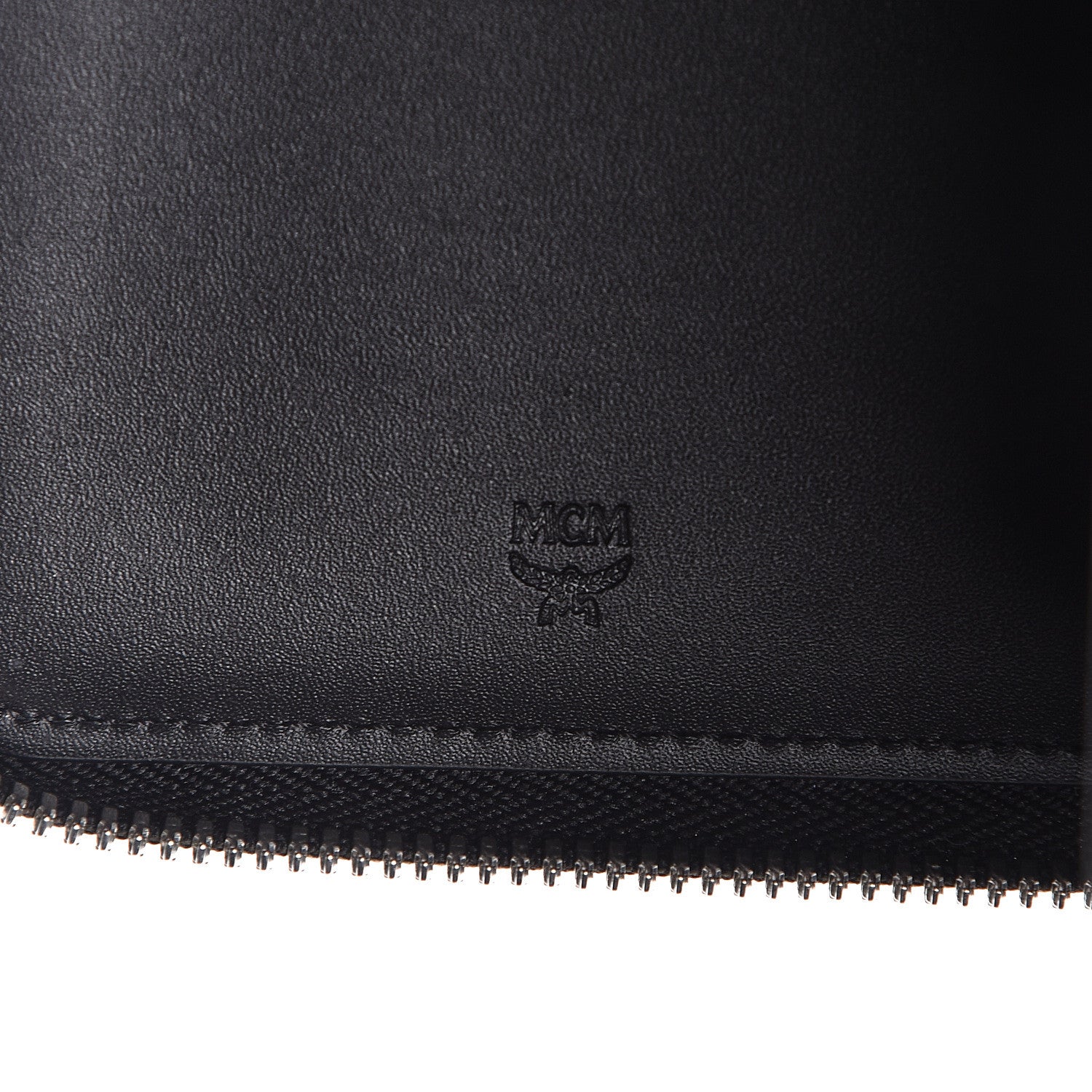 MCM Calfskin Fontanellas Park Avenue Milla Zip Around Wallet Black 6 of 8