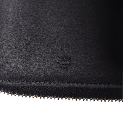MCM Calfskin Fontanellas Park Avenue Milla Zip Around Wallet Black 6 of 8