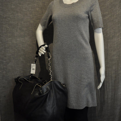 Chanel Lambskin Edgy Large Zip Top Tote Black 2 of 11
