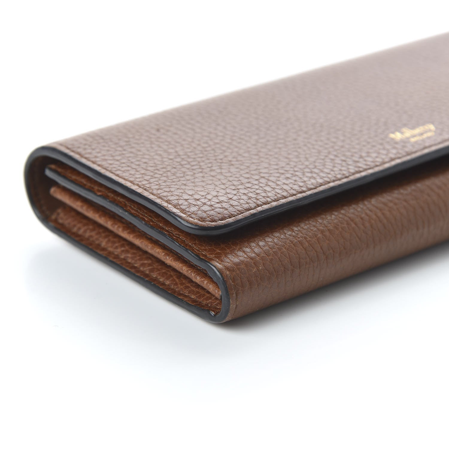 Mulberry Grain Vegetable Tanned Calfskin Continental Wallet Oak 6 of 12