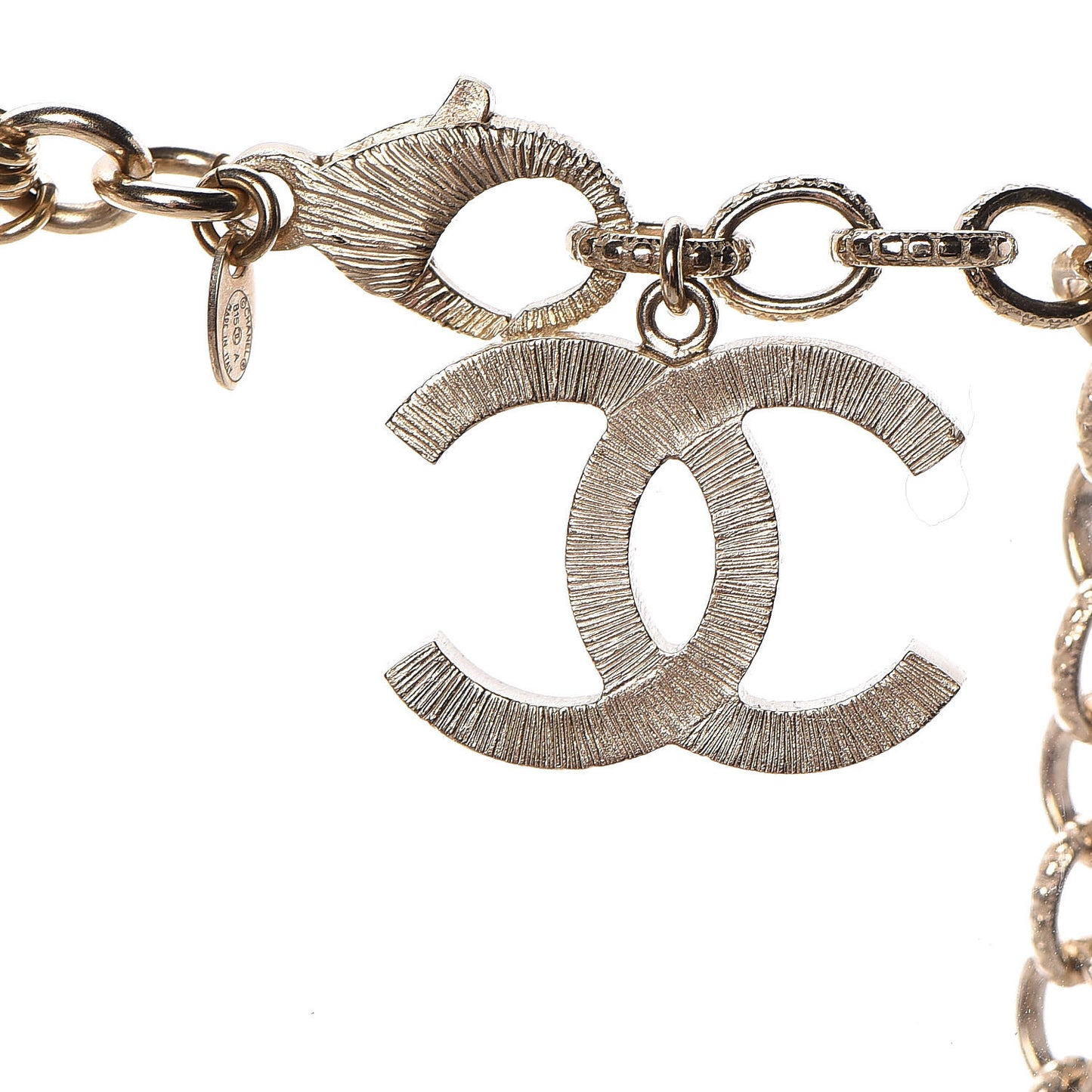Pearl Multi Strand CC Necklace Gold