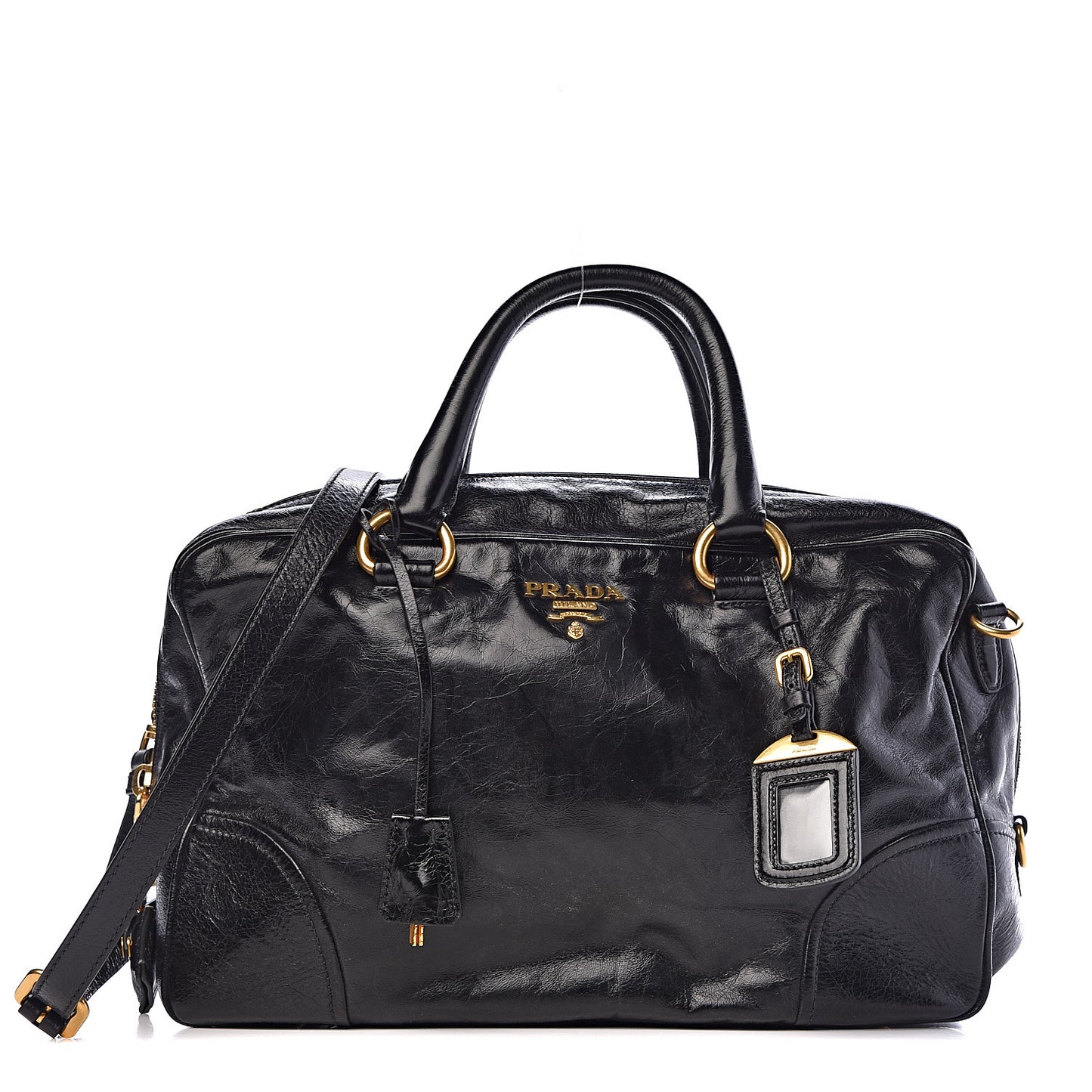 Vitello Shine Bauletto Black
